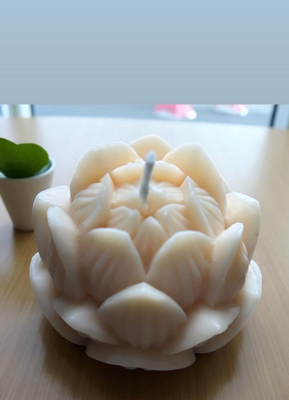 Organic Beeswax + Soy Sculpted Candle