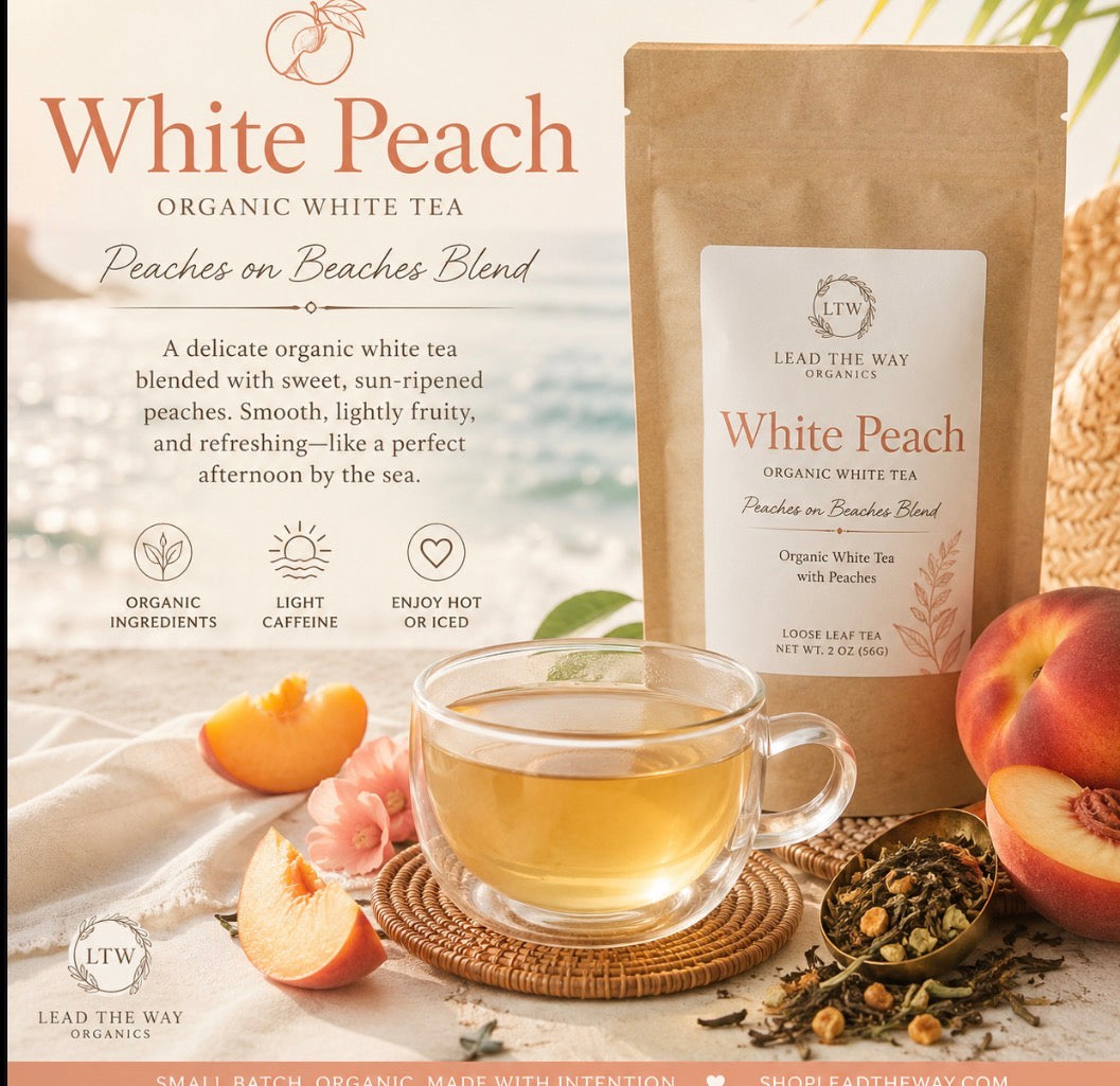 White Peach | Organic Hand Blended Tea