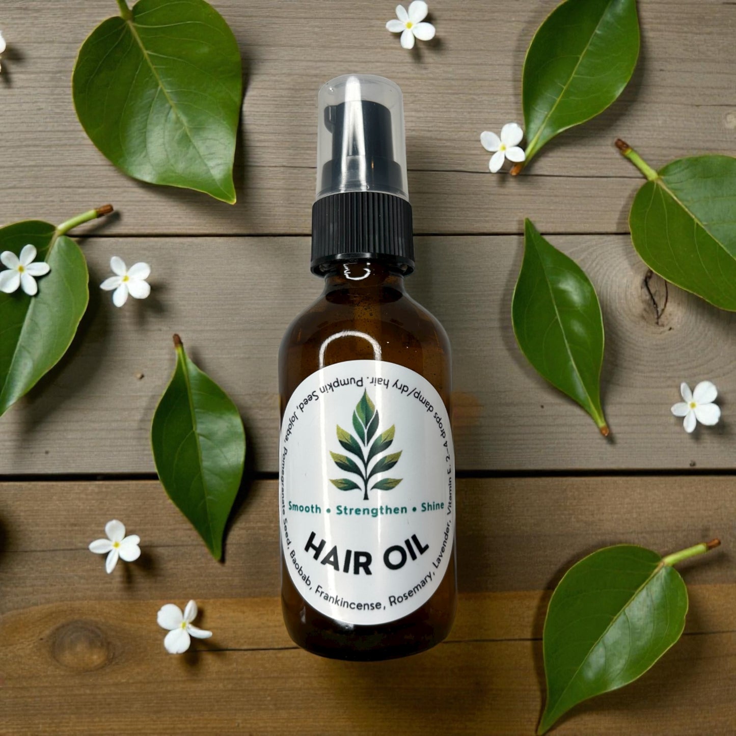 Organic Daily Lightweight Hair Oil Smooth • Strengthen • Shine