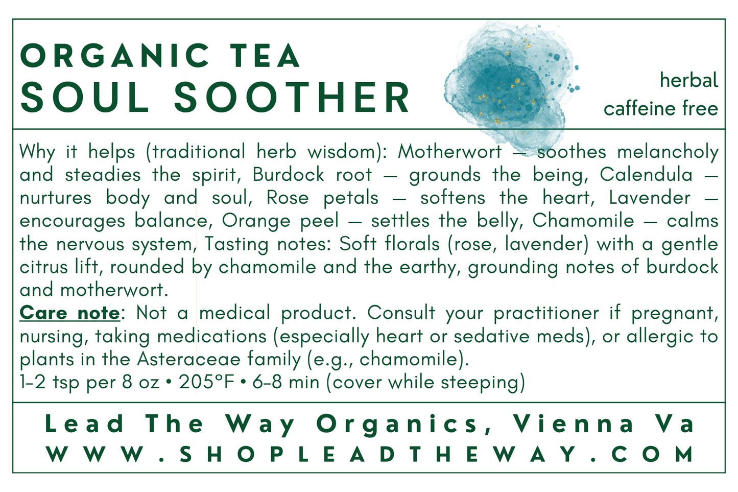 Soul Soother — Herbal Comfort Blend