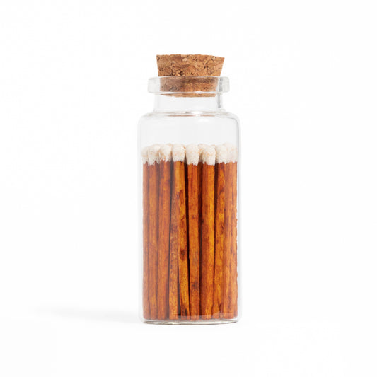 Cinnamon White Matches in Medium Corked Vial