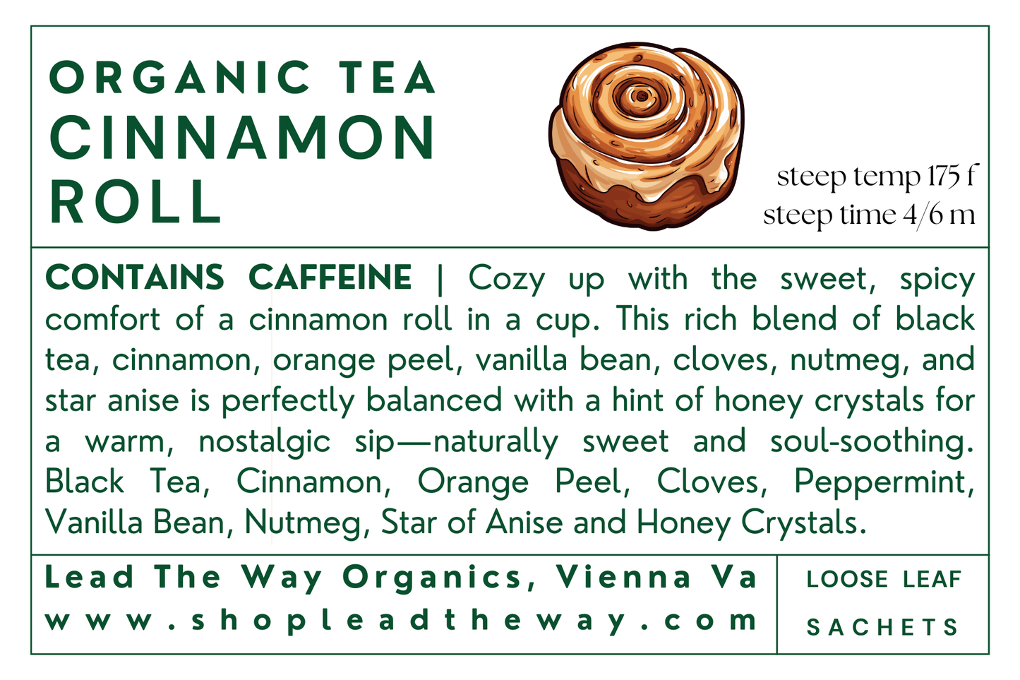 Cinnamon Roll - Organic Hand Blended Tea