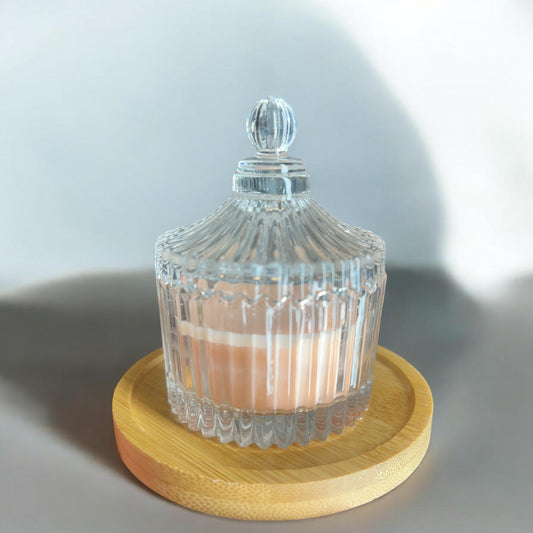 Illuminate — Ribbed Mini Glass Candle