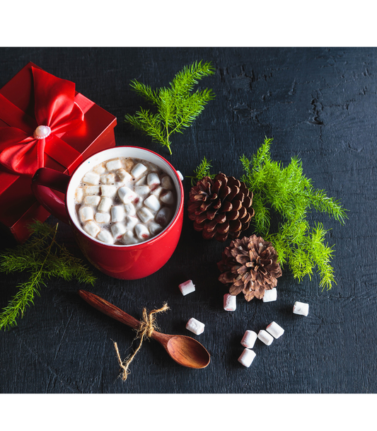 Mini Organic Hot Cocoa Sets with Mallows and Crushed Mint | Stocking Stuffer