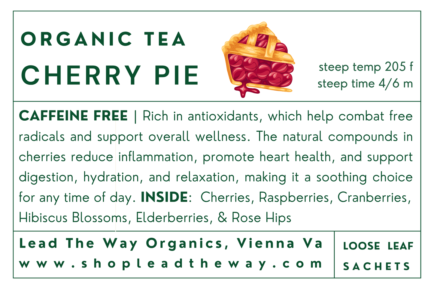 Cherry Pie - Organic Hand Blended Tea