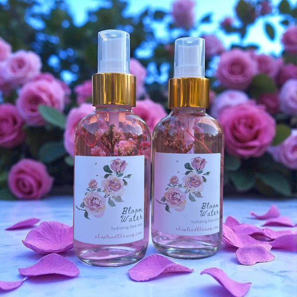Organic Rosewater and Hyaluronic Acid Face Toning Mist | Bloom Water