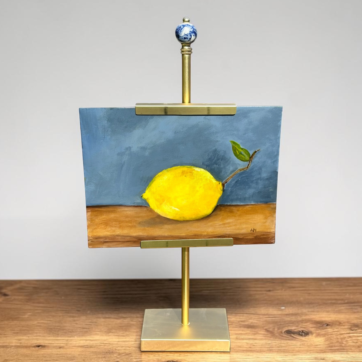 Lemon Study No. I  Original Oil Painting • Unframed • 9 × 12
